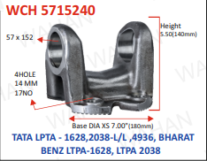 [WCH 5715240] C.H. - 57 x 152 - 5.5"-H X 7"  SERR X 4H 10.MM - R2