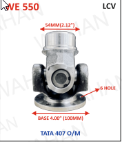 [WE 550] HALF YOKE ASSY - Up Dia-2.12" x Low Dia-4.00" x 6-HOLE x T-407 O/M