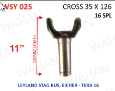 [WSY 025] SLEEVE YOKE - UJC - 35X126 x 11.00''- LENGTH x 16TH - TUSKER LONG - D4