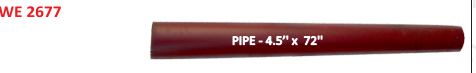 [WE 2677] PIPE - 4.5'' - 112mm x 72''
