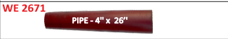 [WE 2671] PIPE - 4'' - 94mm x 26''