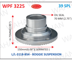[WPF 3225] P .FLANGE 39THx6.00" SERR X75MM-H x 4H x 12MM x 70.OIL SEAL - L/L BS-6