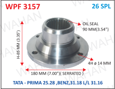 [WPF 3157] P .FLANGE 26TH X 7.00" SERR  X 85MM-H X 4H x 14 MM X 90MM OIL SEAL - I2