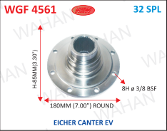 [WGF 4561] G.B.F-32TH x 3.35" H x 7.00" ROUND x 8H x 3/8 BSF