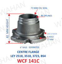 [WCF 141C] C.F. - 46TH x 82MM-H x 6" XXX x 4H - 12MM - COATED x OIL SEAL 73.MM x - T.2523/3718-Q3