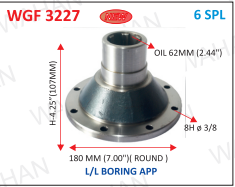 [WGF 3227] G.B.F-6TH x 4.21" H x 7.00" ROUND x 8H x 3/8.- E2