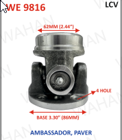 [WE 9816] HALF YOKE ASSY - Up Dia-2.44" x Low Dia-86mm x 4-HOLE x PAVER