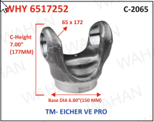 [WHY 6517252] HALF YOKE - UJC - 65 X 172 X 7.00"-HEIGHT X 6" DIA