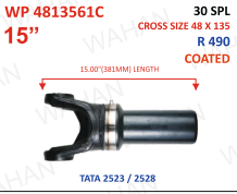 [WP 4813561C] WELCH PLUG-15.00"-30TH- R- 490  x 381.00.MM - TATA 4923-4921 - 48 X 135 - COATED-A-1