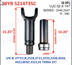 [WYB 5214735C] C-2045-38TH-SET-DIA-100.mm - LY-15.50'' & BH-10.40''-COATED-52 X 147