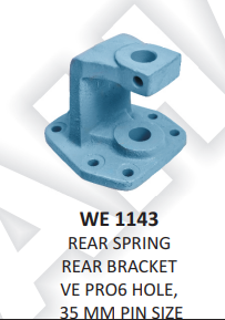 [WE 1143] REAR SPRING REAR BRACKET  6 HOLE 35.mm PIN SIZE VE PRO