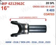 [WP 4212962C] WELCH PLUG-16.00"-20TH - R-403 x 406.40.MM - COATED-D3