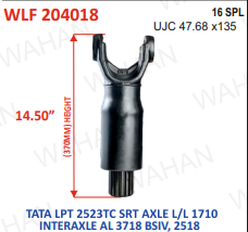 [WLF 204018] L-FORK-16TH x UJC-47.68x135 x16" - LENGTH - C-2040