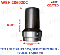 [WBH 206020C] BARREL HOUSING - 40TH x 118MM-DIA x HEIGHT - 8.00" - COATED