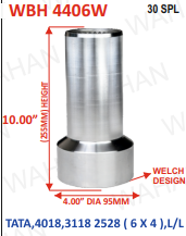 [WBH 4406W] BARREL HOUSING - 30TH x R - 490 x 95MM-DIA x HEIGHT - 10" - WELCH DESIGN