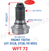 [WFT 72] FT-39TH x 180MM-H x 3.7" DIA x B-6211- N/MC-2040 - Q2