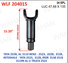 [WLF 204015] L-FORK-34TH x UJC-47.68x135 x15" - LENGTH - C-2040 