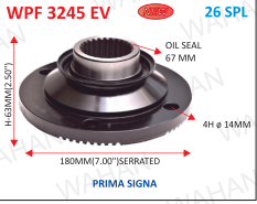 [WPF 3245EV] P .FLANGE  26TH X  7'' BASE EV CUT X 63MM-H X 4H x 14MM X 67MM OIL SEAL